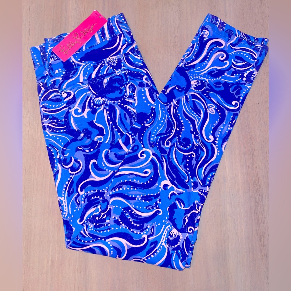 NWT Lilly Pulitzer South Ocean Skinny Crop SIZE: 6